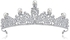 Diamond-shaped Bride Bridesmaid Pearl Tiara Wedding Crown Princess Tiara Hair Decor Accessory Jewelry