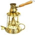 Brass Table Top Burner With Coffee Pot