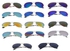 FSGS Silver Frame White Lens Stylish Color Coated Metal Frame Unisex Frog Mirror Sunglasses 91056