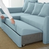 HOLMSUND Corner sofa-bed - Orrsta light blue