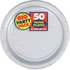 Amscan Big Party Pack Paper, Silver Plates, 9&quot;