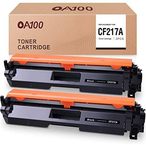 OA100 Compatible Toner Cartridge Replacement for HP 17A CF217A for Laserjet Pro M102w M102a MFP M130fw M130fn M130nw M130a (2 Black)