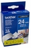 Brother TZ-555 P-touch® Label Tape, 24mm, (1"), White on Blue
