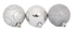 Sirocco 6cm Assorted Silver Chrismas Balls (12pcs)