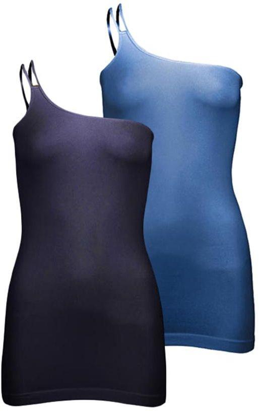 Silvy Set of 2 Casual Dress for Women - Purple / Blue, Large