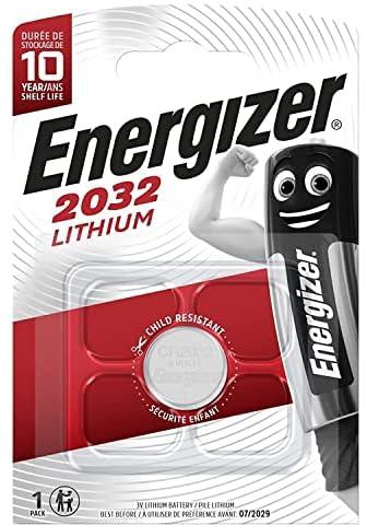 1 X Energizer CR2032 3V Lithium Coin Cell Battery
