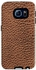 Stylizedd Samsung Galaxy S6 Premium Dual Layer Tough Case Cover Matte Finish - Brown Leather