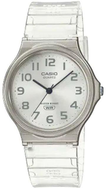 Casio Watch MQ-24S-7BDF For Unisex Analog White Resin Band