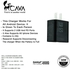 Cava Wall CAVA Charger { 30W } For Iphone And Android Fast Charger Usb , Type C -Black