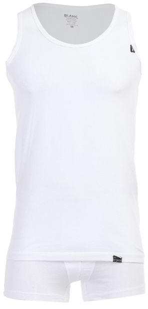 Blanc Set Boxer And Sleeveless Under Shirt - White