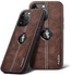 Genuine Leather Back Case with Velvet Lining Inside Raised Edges Full Camera Protection Bumper Cover Compatible with iPhone 11 Pro Max (Brown)