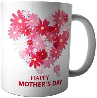 Happy Mother's Day Printed Mug White/Pink