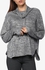 Grey Flecked Cotton-Blend Sweatshirt