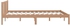 فيداكسل هيكل سرير بني عسلي من خشب الصنوبر الصلب 120x200 سم 