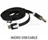 Unique 5-Pin Micro USB Charger & Sync Noodle Cable for Samsung Galaxy Note 2 N7100 S3 SIII i9300 S3 MINI I8190 Note i9220 S2 i9100 Nexus i9250 Ativ S Duos S7562 S6802 Y Duos S6102 Ace S5830 -(Black)