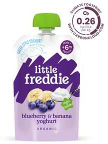Little Freddie Organic Blueberry & Banana Yoghurt Stage 1 From 6 Months 100 g