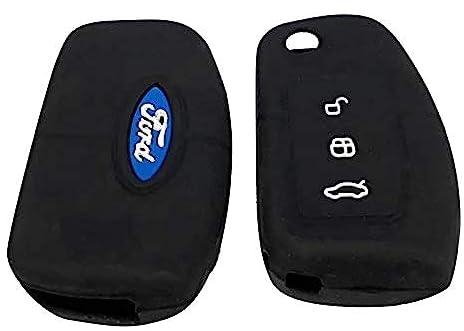 Black Protective Silicone Remote Key Cover Case for Ford foldable key
