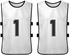 HUIOP Numbered Soccer Jerseys 6 PCS Adults Soccer Pinnies Quick Drying Football Team Jerseys Youth Sports Scrimmage Soccer Team Training Numbered Bibs Practice Sports Vest