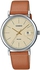 G Shock Couple Casio Women's Quartz Watch, LTP-E175L-5EV, Parallel Products, Brown Band