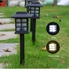 Generic 2-Piece Solar Powered Lawn Light Black
