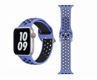 Replacement Band For Apple Watch Series 6/SE/5/4/3/2/1 40/38mm Purple/Black