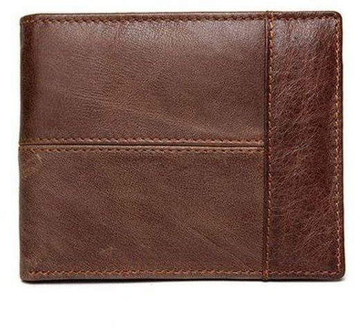 Fashion Brown Bifold Men Leather Wallet