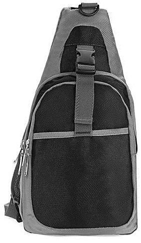 Universal Durable 3 Layer Small Chest Bag Outdoor Travel Sport Shoulder Bag Sling Backpack Black