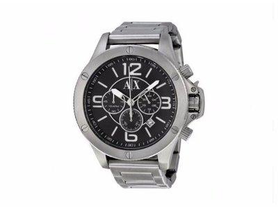 Armani Exchange Chronograph Black Dial Stainless Steel Men's Watch