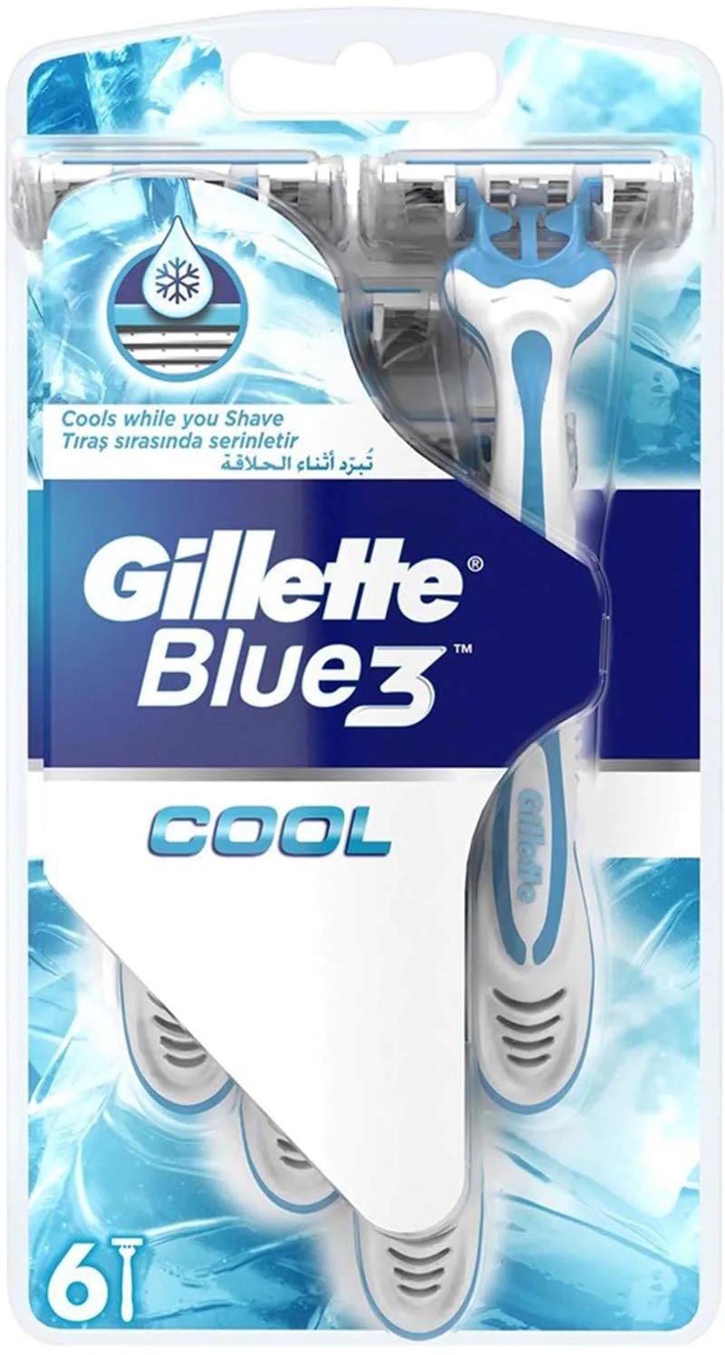 Gillette blue 3 cool disposable razor x 6