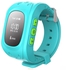 Smart Watch Rubber Band For Android & iOS , Blue - GPS