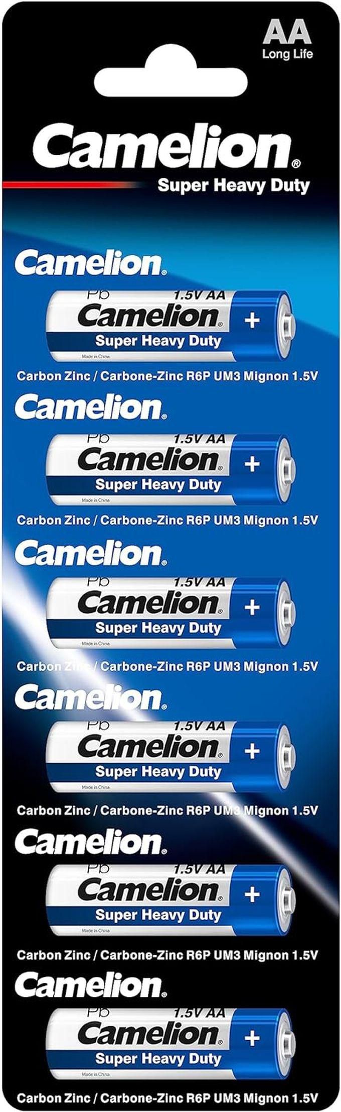 Camelion Super Heavy Duty Batteries R6/AA/Pack Of 6