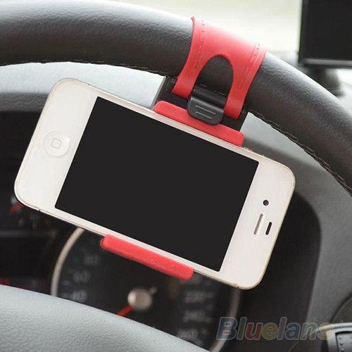 Car Steering wheel portable car phone holder mobile Vehicle navigation holder For iphone