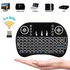 Mini Wireless Keyboard With Backlit Multi-touch Touchpad For Andriod TV Box - Black
