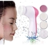 فرشاة تنظيف الوجه بيكسنور المقاومة للماء مع 5 رؤوس للتنظيف العميق والتقشير اللطيف والتدليك للعناية بجمال الوجه