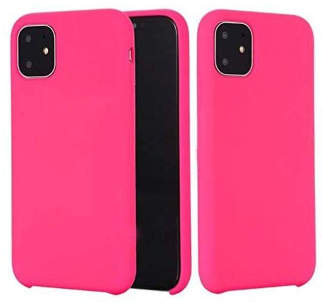 StraTG StraTG Hot Pink Silicon Cover for iPhone 11 Pro Max - Slim and Protective Smartphone Case