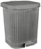 General Basket El Helal & El Negma Tert Medium Trash Bin - Gray - 10 Liter