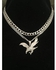 Cuban Link Chain With Eagle Pendant