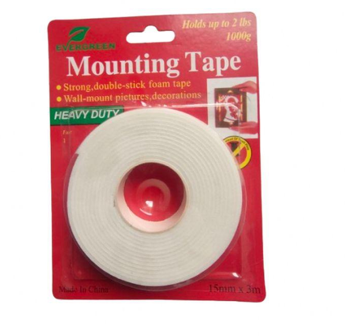 2 Pcs Of Double-sided Mounting Tape HEAVY DUTY - 15mm*3mm