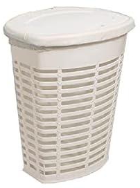 Primanova E44 Palm Laundry Basket, White
