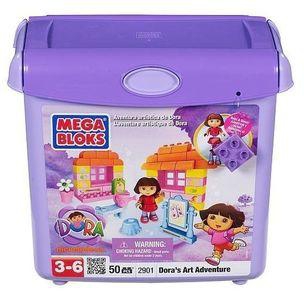 Mega Bloks Dora Scoop Bucket - 50 Pcs