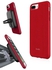 Evutec iPhone 8 PLUS / 7 Plus / 6S Plus AERGO case / cover Ballistic Nylon RED with AFIX Plus Air Vent magnetic Car mount