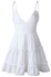 Fashion Women Summer Backless Mini Dress White Evening Party Beach Dresses Sundress