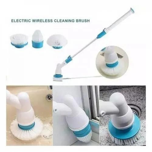 CLEARANCE OFFER 3 Heads Electric Spin/Tiles Scrubber Bathroom Floor Brush