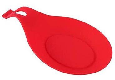 Spoon Insulation Mat Silicone Heat Resistant Red