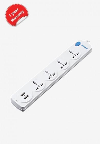 4 Way Extension Socket With Usb Ports