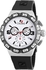 Calibre Men's SC-4L2-04-​001 Lancer Chronograp​h White Dial Black Rubber Watch