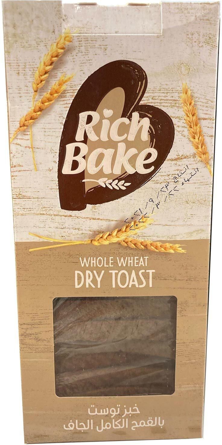 Rich Bake Whole Wheat Dry Toast - 390gm