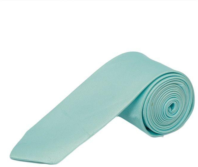 Fashion Ocean Blue Men's Satin Medium Neck Tie