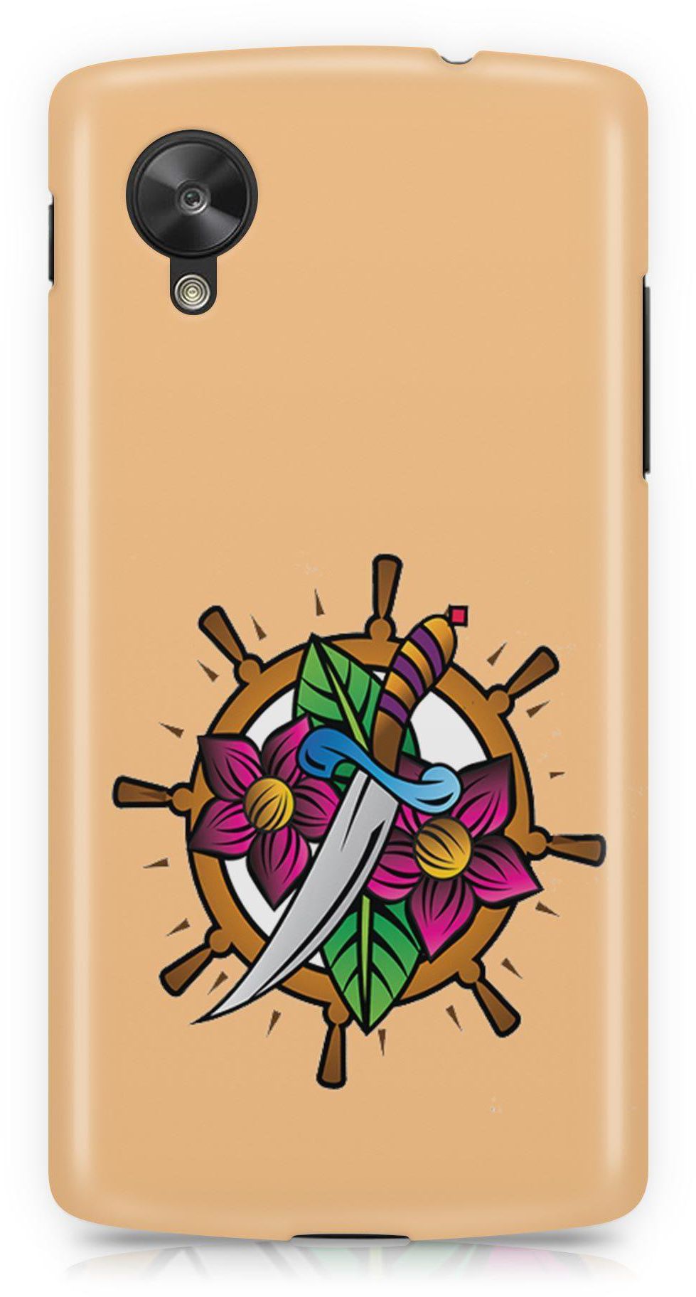 Orange Sword Nuts Coconuts Phone Case Cover for Nexus 5