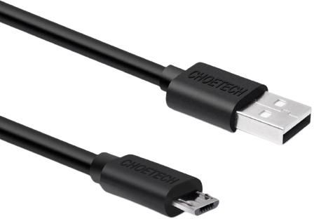 Choetech USB-A to Micro USB Cable, Black